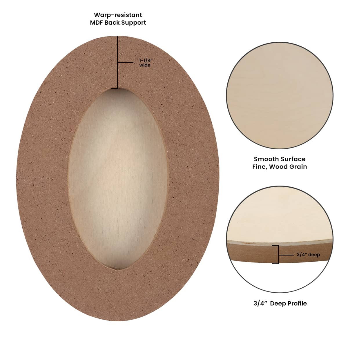 Da Vinci Pro Birch Round & Oval Painting Panels