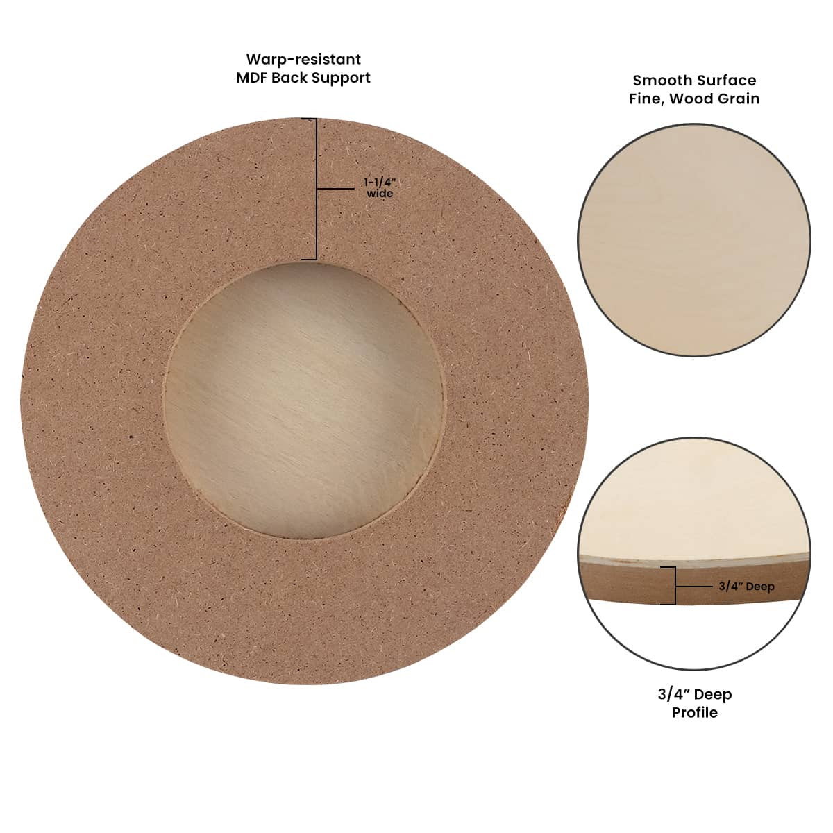 Da Vinci Pro Birch Round & Oval Painting Panels