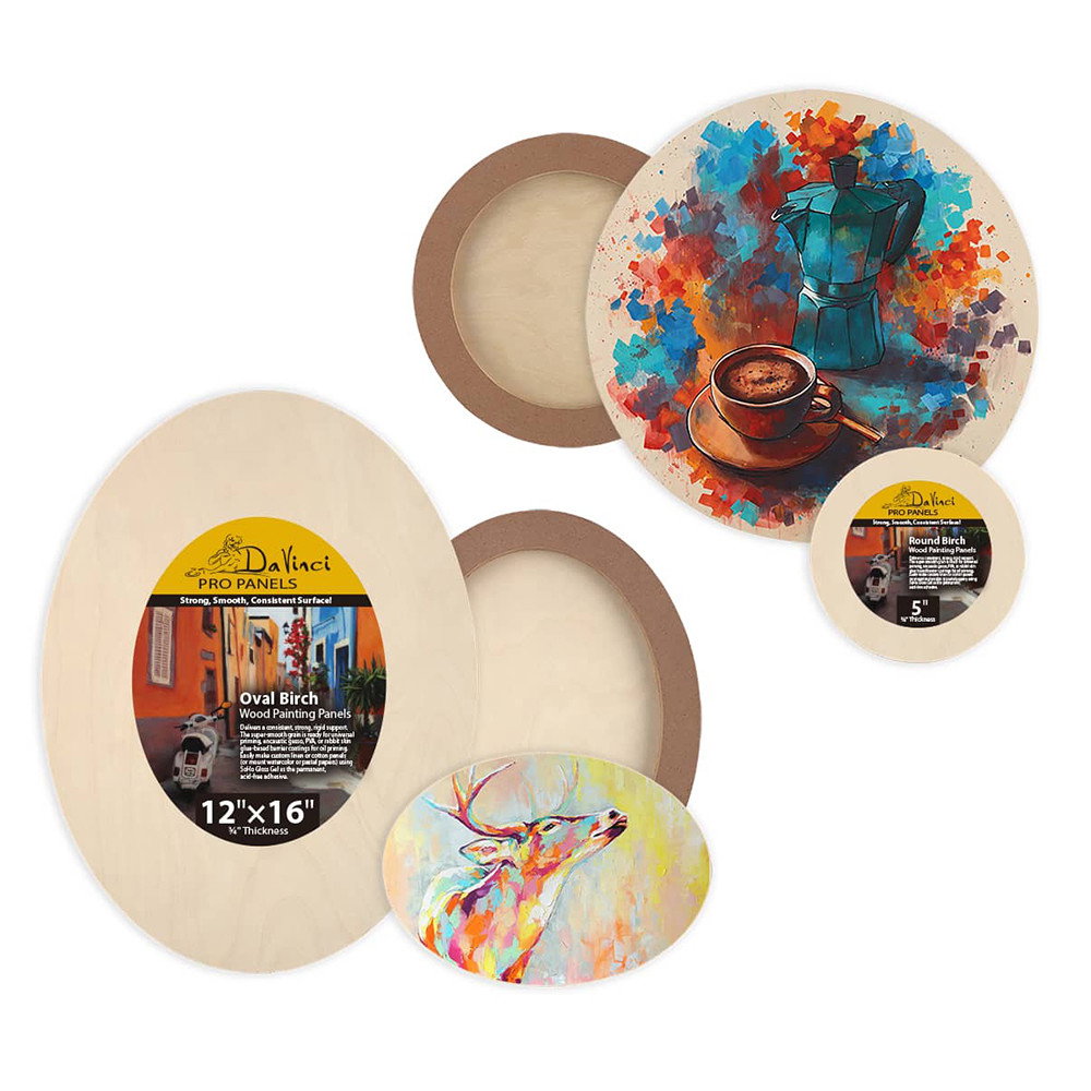 Da Vinci Pro Birch Round & Oval Painting Panels