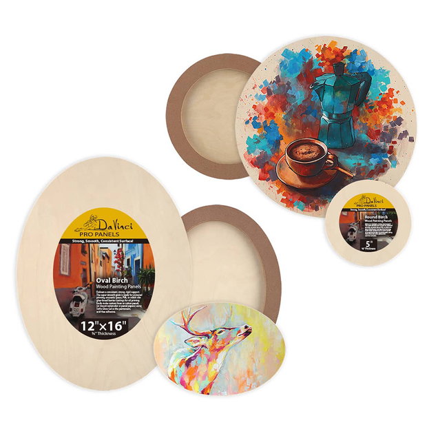 Da Vinci Pro Birch Round & Oval Painting Panels Da Vinci Pro Birch Round & Oval Painting Panels