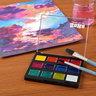 SoHo Watercolor Pan Glitter Bomb Set of 12 - (92485) SoHo Watercolor Pan Glitter Bomb Set of 12 - (92485)