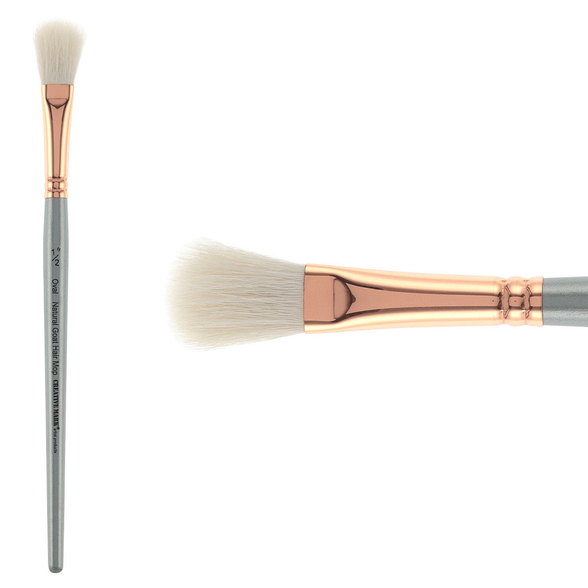 Creative Mark Natural Goat Hair Mop Oval 1/2 in. - (90836)