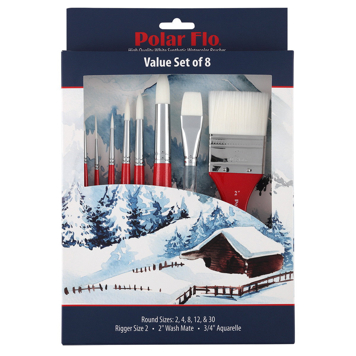 Creative Mark Polar-Flo 700V Value Brush Set of 8 - (91432)