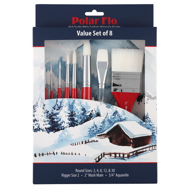 Creative Mark Polar-Flo 700V Value Brush Set of 8 - (91432) Creative Mark Polar-Flo 700V Value Brush Set of 8 - (91432)