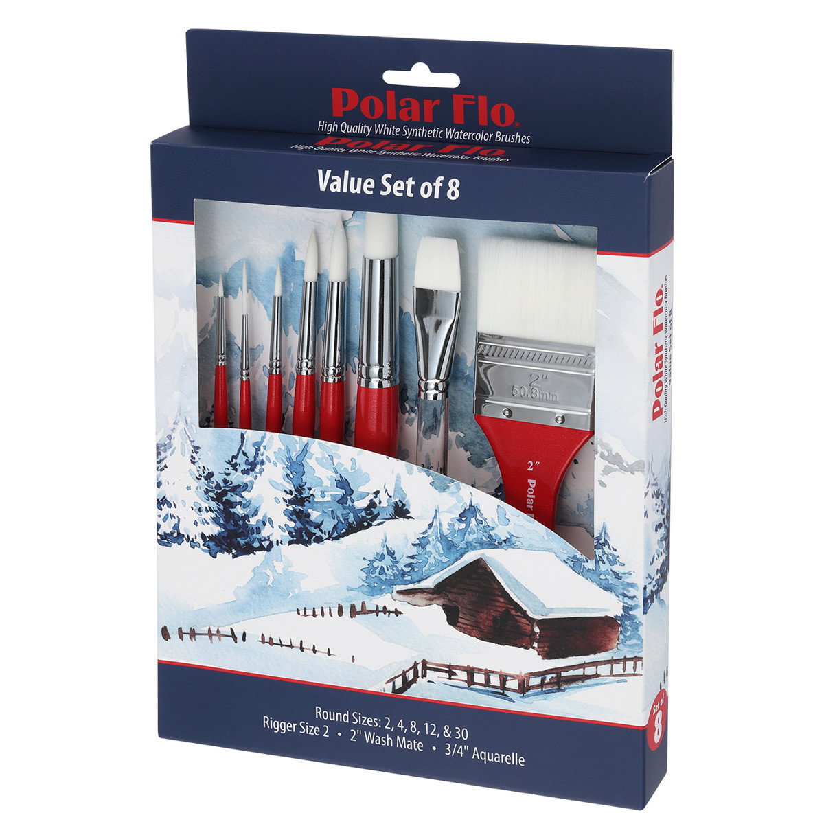Creative Mark Polar-Flo 700V Value Brush Set of 8 - (91432)
