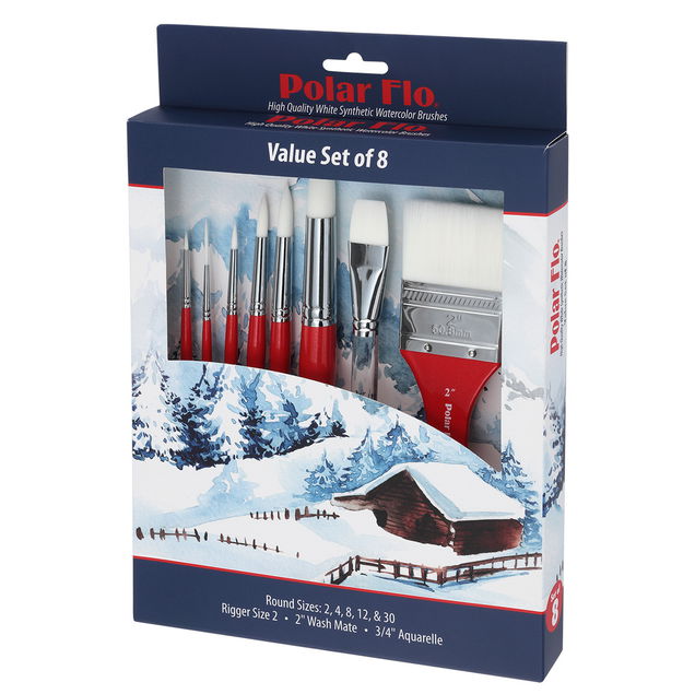 Creative Mark Polar-Flo 700V Value Brush Set of 8 - (91432) Creative Mark Polar-Flo 700V Value Brush Set of 8 - (91432)