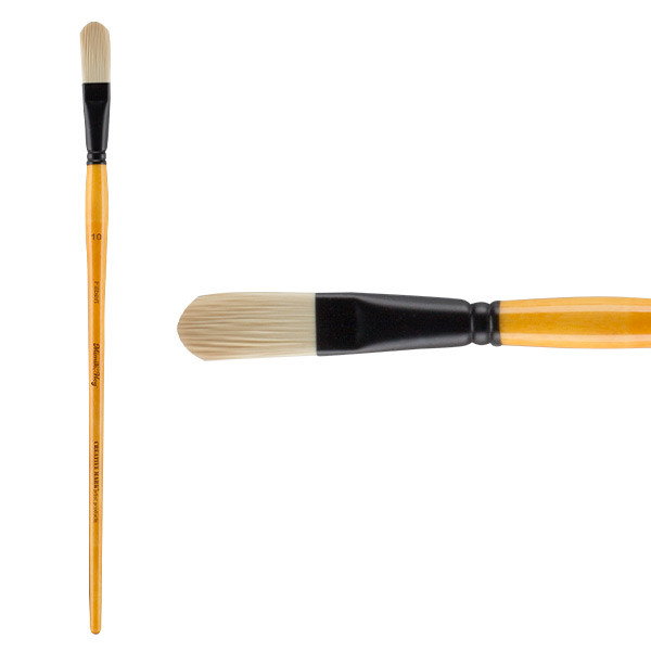 Mimik Hog Synthetic Bristle Brush Filbert Size 10 - (88974)