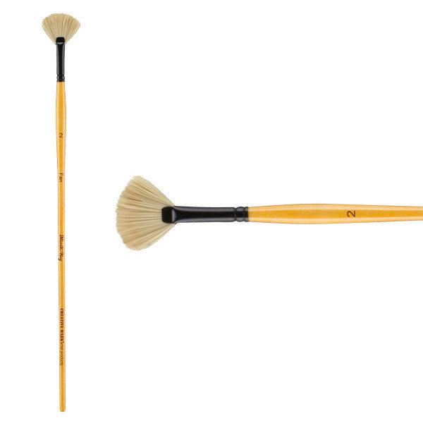 Mimik Hog Synthetic Bristle Brush Fan Size 2 - (88984)