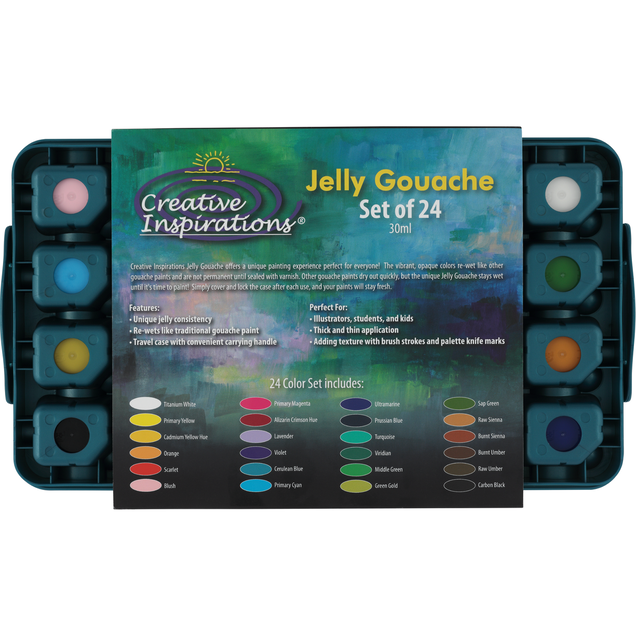 Creative Inspirations Jelly Gouache (24) Set of 30mL Colors Creative Inspirations Jelly Gouache (24) Set of 30mL Colors