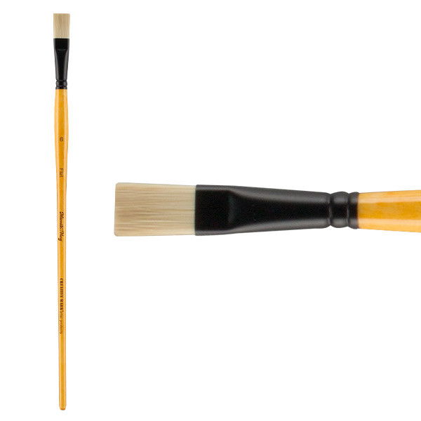 Mimik Hog Synthetic Bristle Brush Flat Size 6 - (88961)