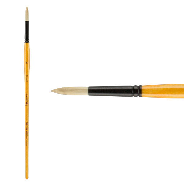 Mimik Hog Synthetic Bristle Brush Round Size 8 - (88943)