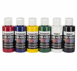 Createx Illustration Airbrush 5 Primary Colors + Reducer Set