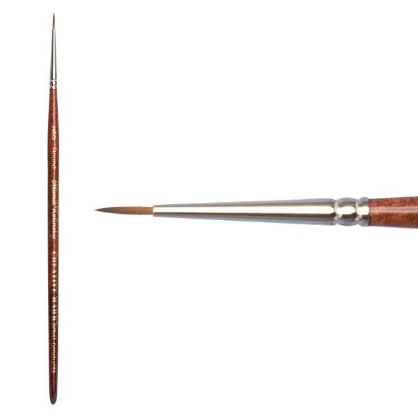 Mimik Synthetic Kolinsky Brush Round Size 2x0 - (88640)