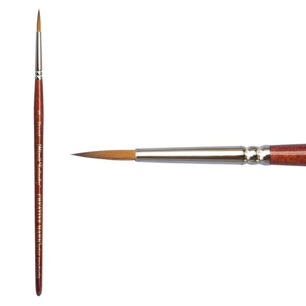 Mimik Synthetic Kolinsky Brush Round Size 3 - (88644)