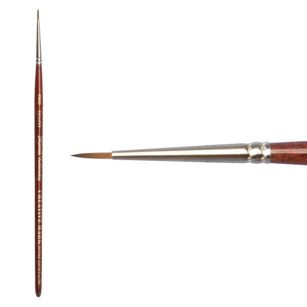 Mimik Synthetic Kolinsky Brush Round Size 3x0 - (88639)