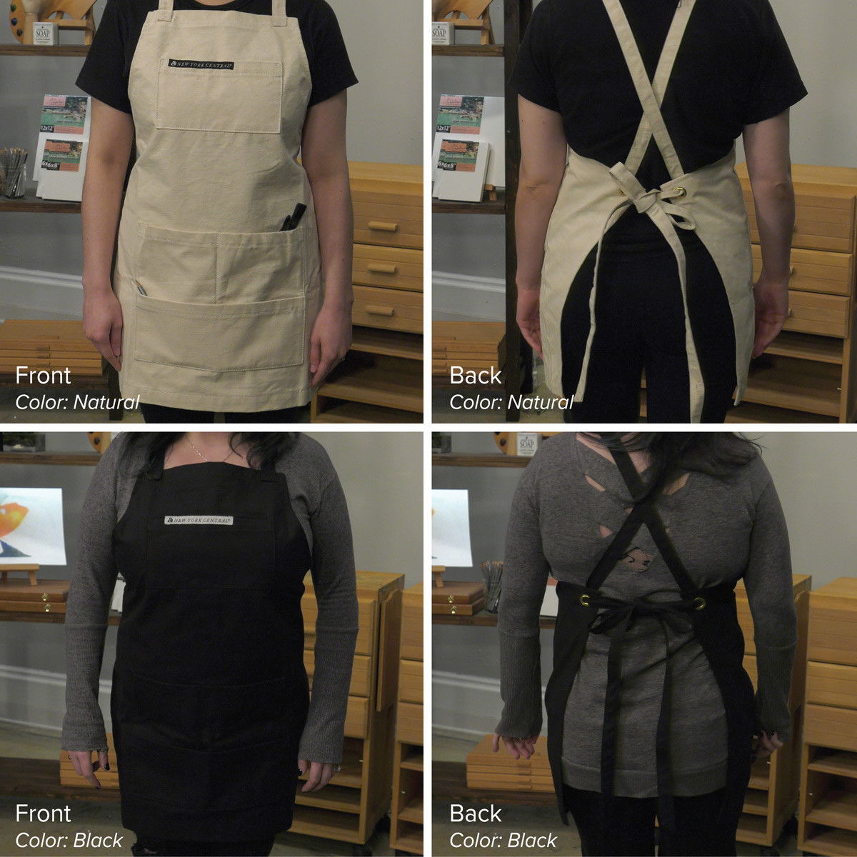 New York Central Professional Cross-Back Apron