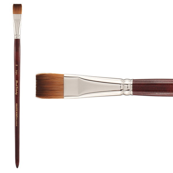 Mimik Synthetic Kolinsky Long Handle Bright Brush Size 18 - (89666)