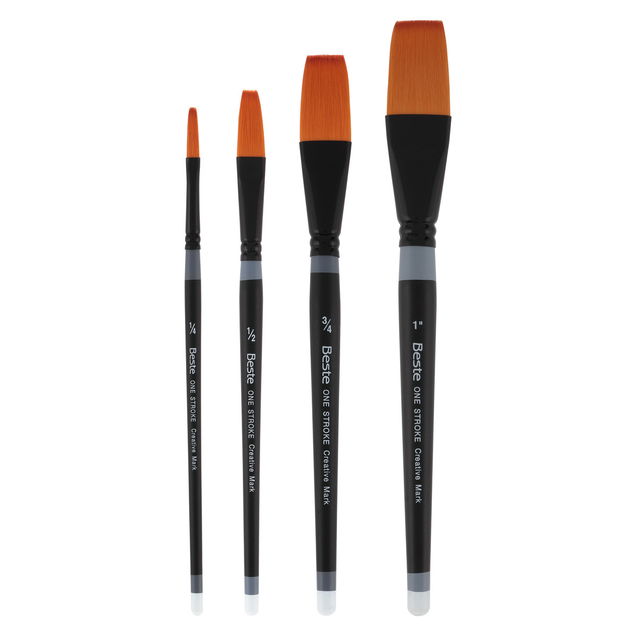 Beste Golden Taklon Short Handle Brushes Beste Golden Taklon Short Handle Brushes