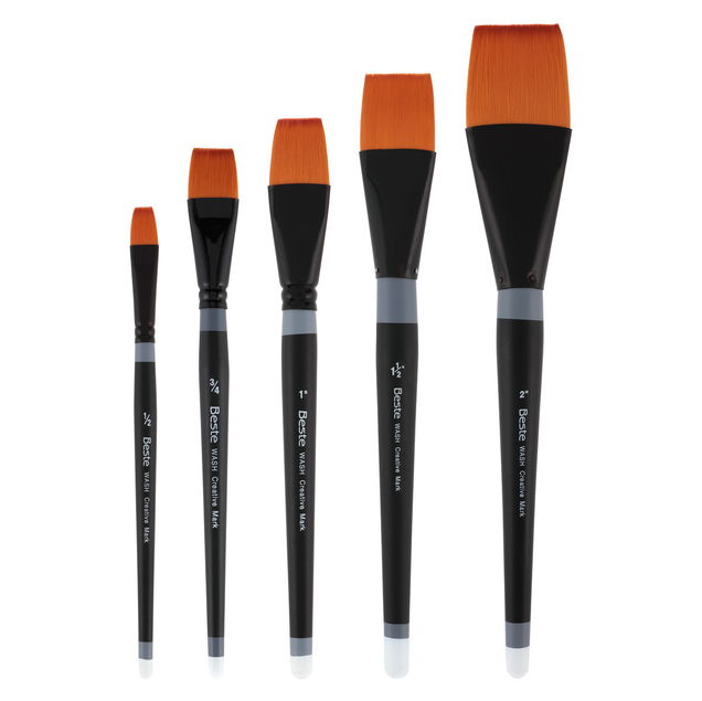 Beste Golden Taklon Short Handle Brushes Beste Golden Taklon Short Handle Brushes