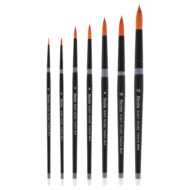 Beste Golden Taklon Short Handle Brushes Beste Golden Taklon Short Handle Brushes