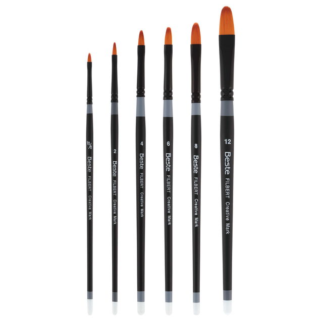 Beste Golden Taklon Short Handle Brushes Beste Golden Taklon Short Handle Brushes