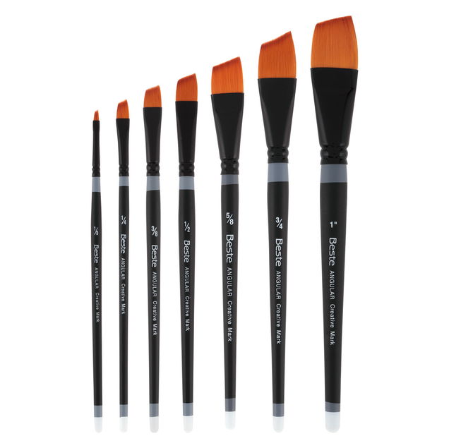 Beste Golden Taklon Short Handle Brushes Beste Golden Taklon Short Handle Brushes