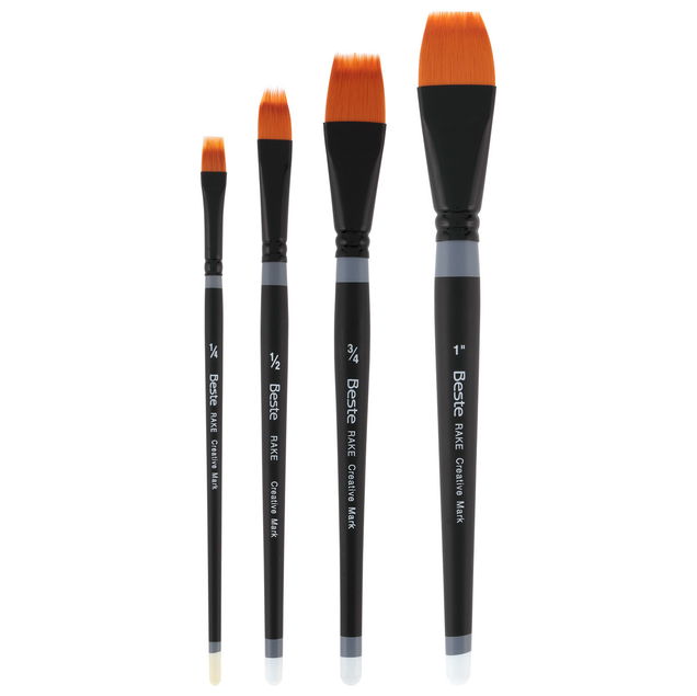 Beste Golden Taklon Short Handle Brushes Beste Golden Taklon Short Handle Brushes