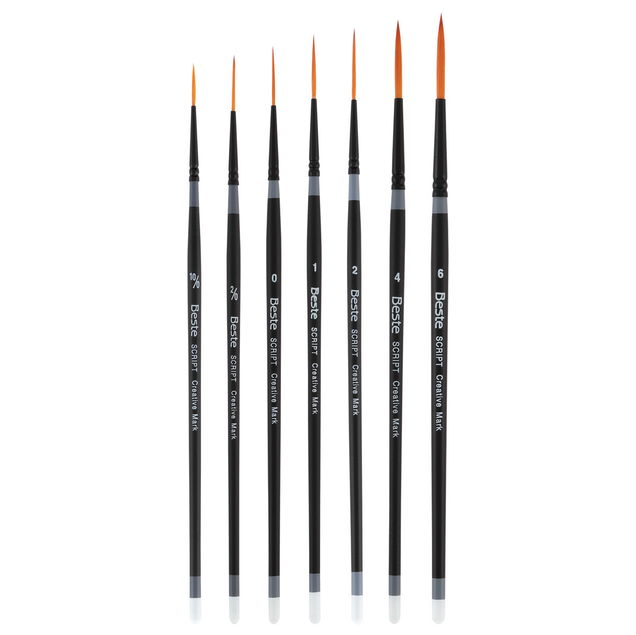Beste Golden Taklon Short Handle Brushes Beste Golden Taklon Short Handle Brushes