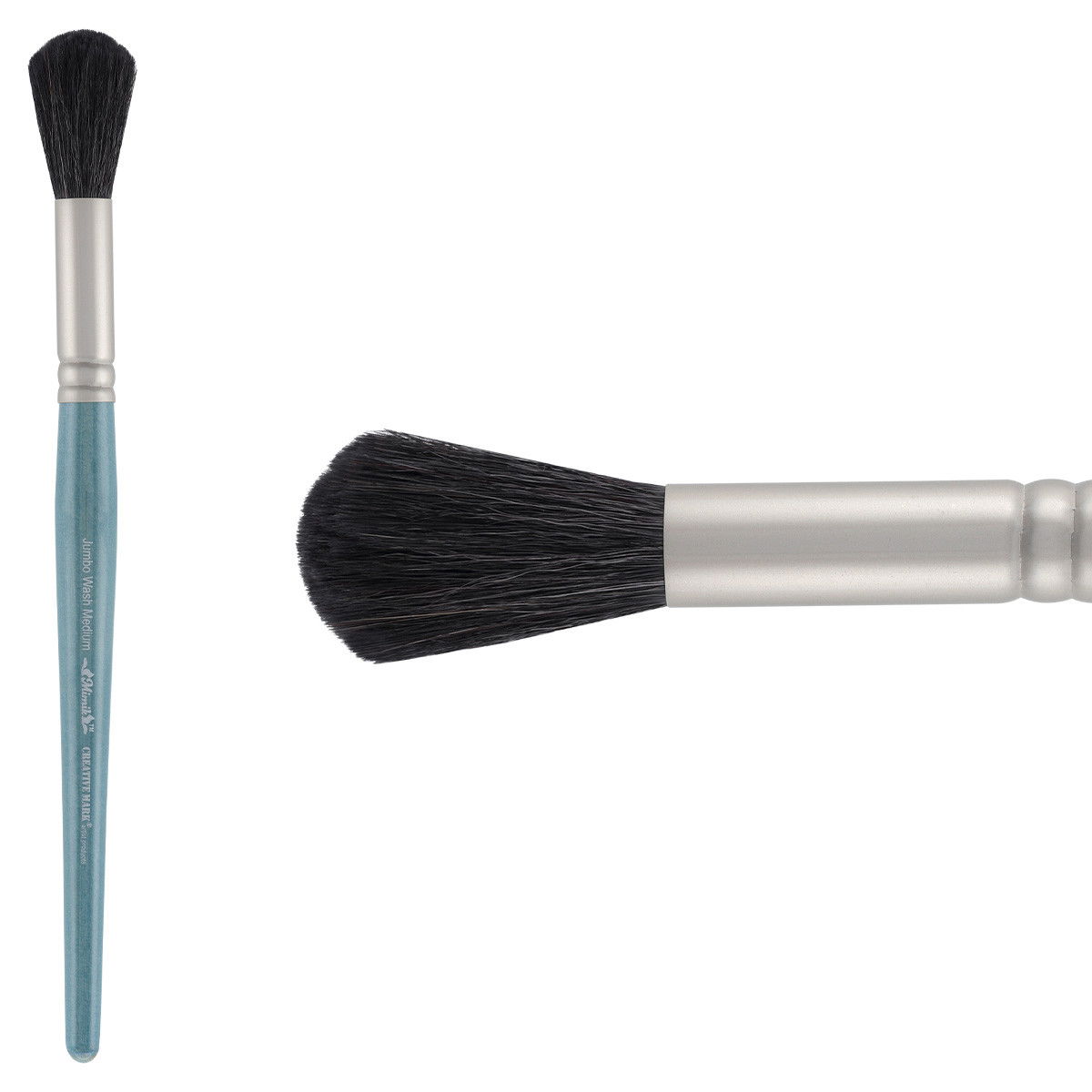 Mimik Synthetic Squirrel Short Handle Jumbo Wash Medium - (90834)