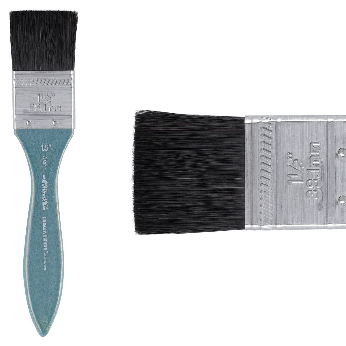 Mimik Synthetic Squirrel Short Handle Washmate Brush 1.5 in. - (87247)