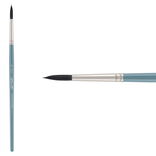 Mimik Synthetic Squirrel Short Handle Round Brush Size 6 - (87236)