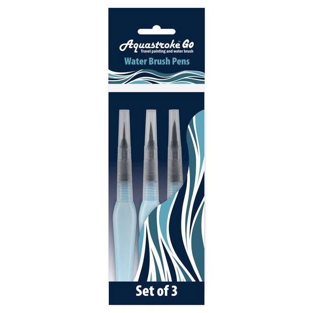 Aquastroke Go Water Brushes 3 Set - (89823) Aquastroke Go Water Brushes 3 Set - (89823)