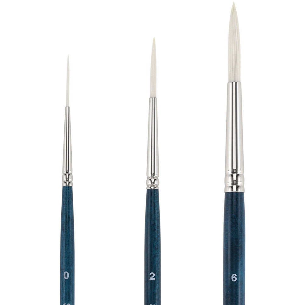 Berlin Synthetic Long Handle Brush Script Liner Set of 3