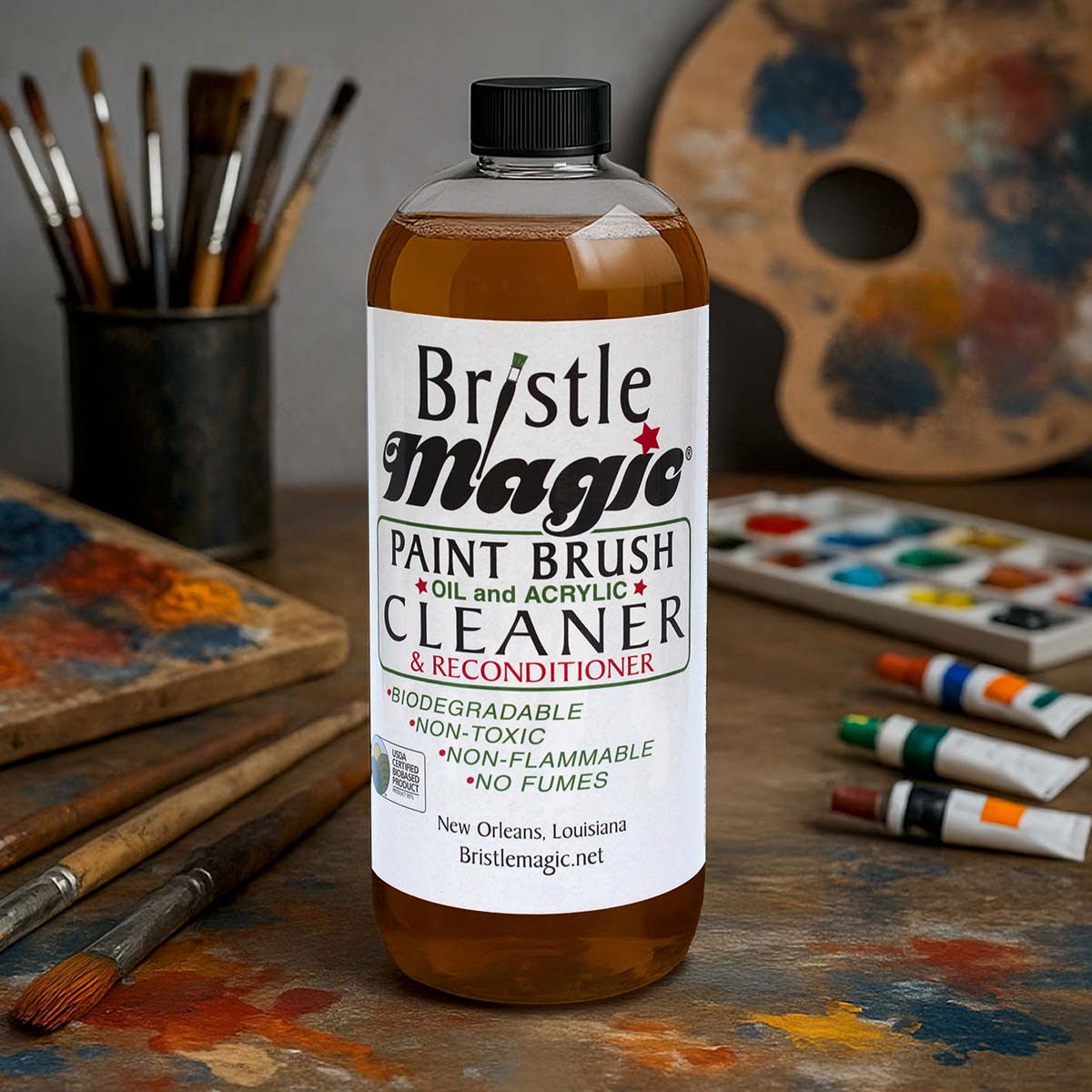 Bristle Magic Artist Brush Cleaner & Conditioner