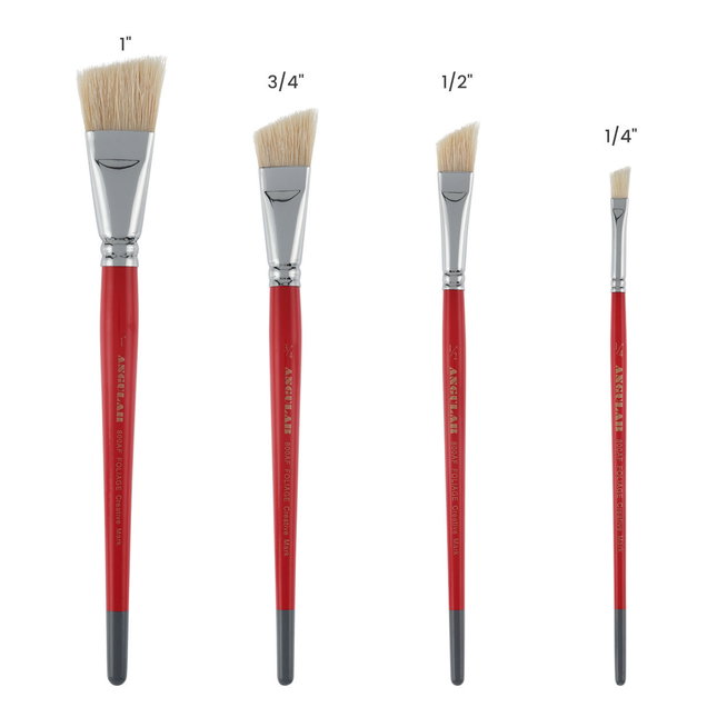 Creative Mark Aquarelle 800AF Angular Foliage Brush Set of 4 - (65896) Creative Mark Aquarelle 800AF Angular Foliage Brush Set of 4 - (65896)
