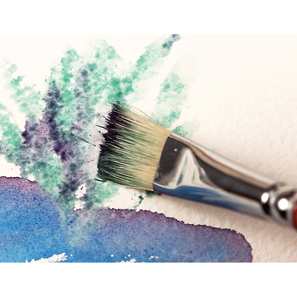 Creative Mark Aquarelle 800AF Angular Foliage Brush Set of 4 - (65896)