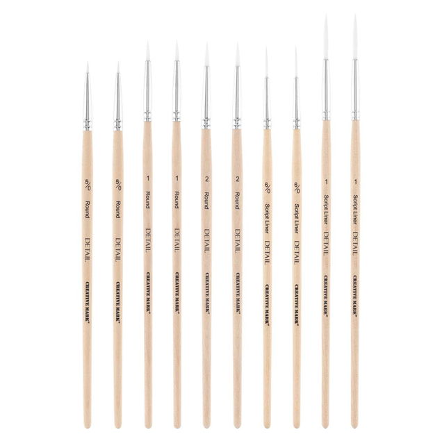 Creative Mark Disposable Detail Brush Set of 10 - (91728) Creative Mark Disposable Detail Brush Set of 10 - (91728)
