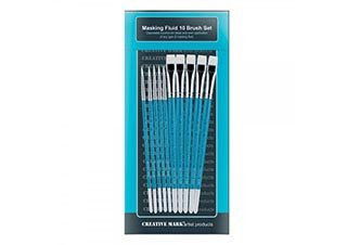 Creative Mark Masking Fluid Synthetic Brush 10 Set