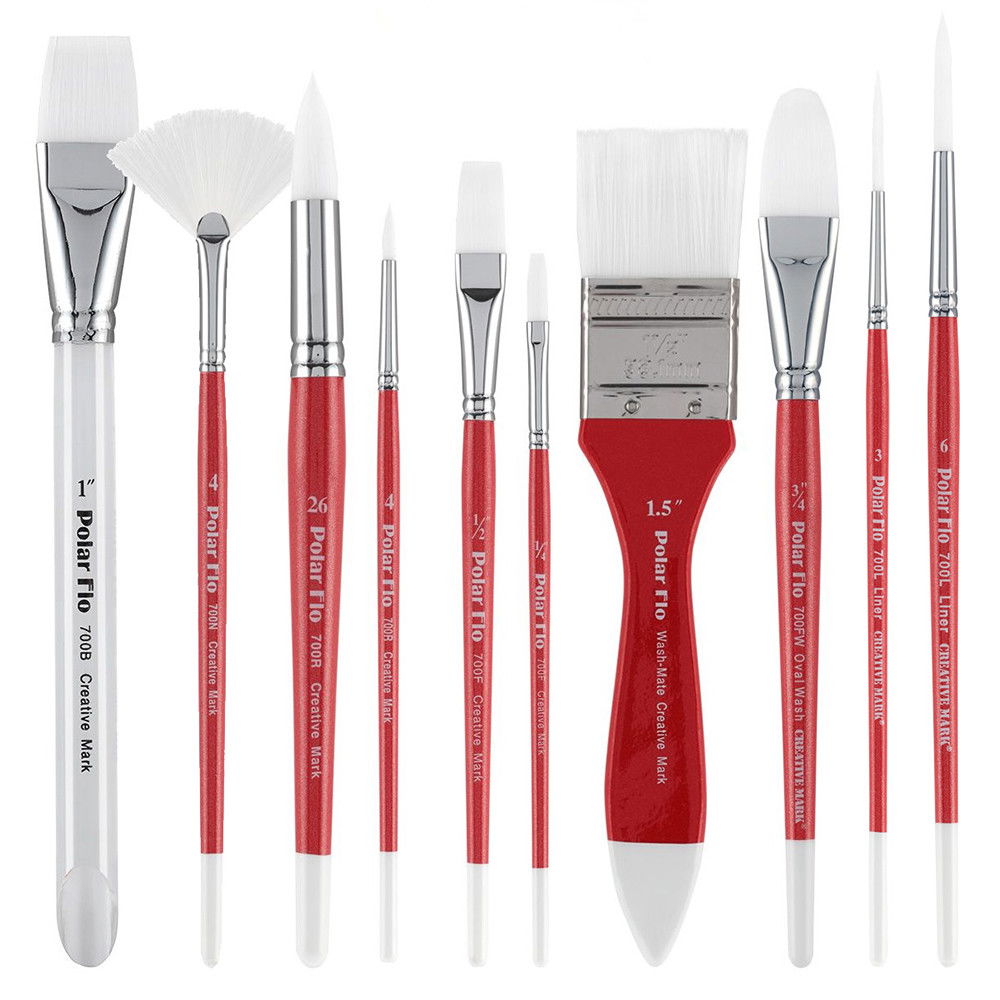 Creative Mark Polar-Flo Short Handle Brushes