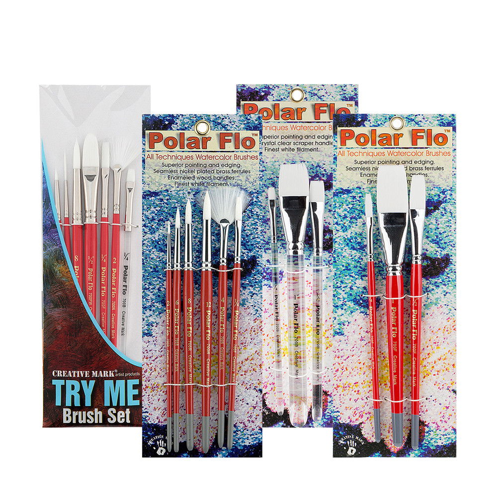 Creative Mark Polar-Flo Short Handle Brush Sets
