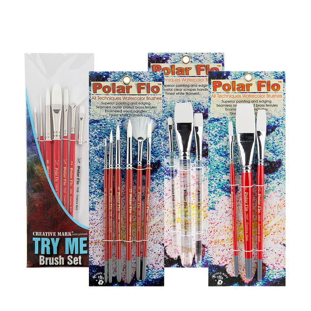 Creative Mark Polar-Flo Short Handle Brush Sets Creative Mark Polar-Flo Short Handle Brush Sets