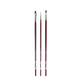 Da Vinci Black Sable Oil Painting Brush Set of 3