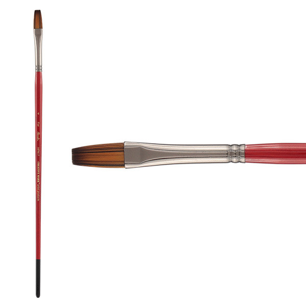 Staccato Series MPM-F Long Handle Brush Size 4 Flat - (89764)
