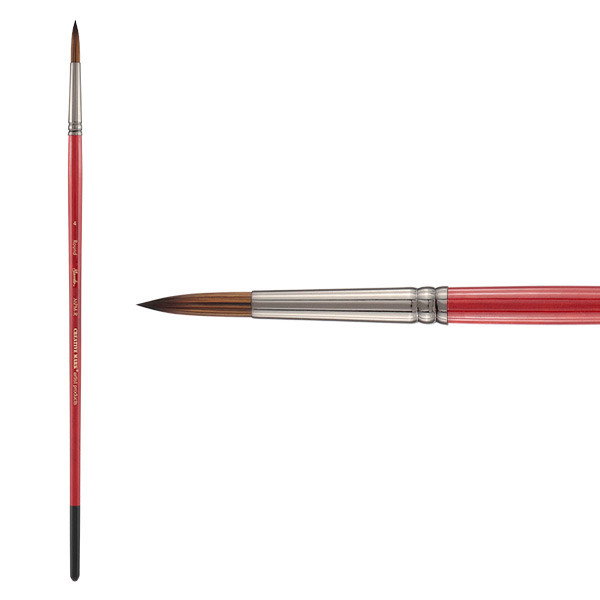 Staccato Series MPM-R Long Handle Brush Size 4 Round - (89746)