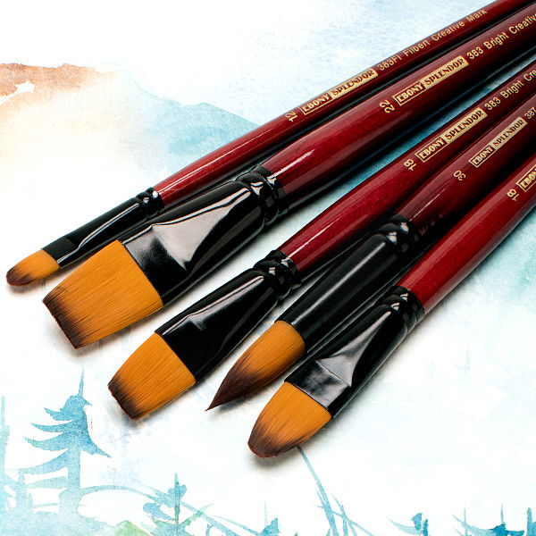Ebony Splendor Long Handle Brushes