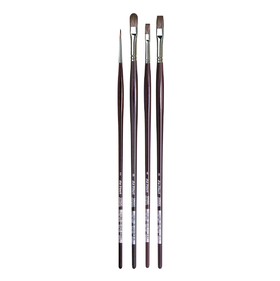 Da Vinci Grigio New Wave Synthetic Sampler 4 Brush Set