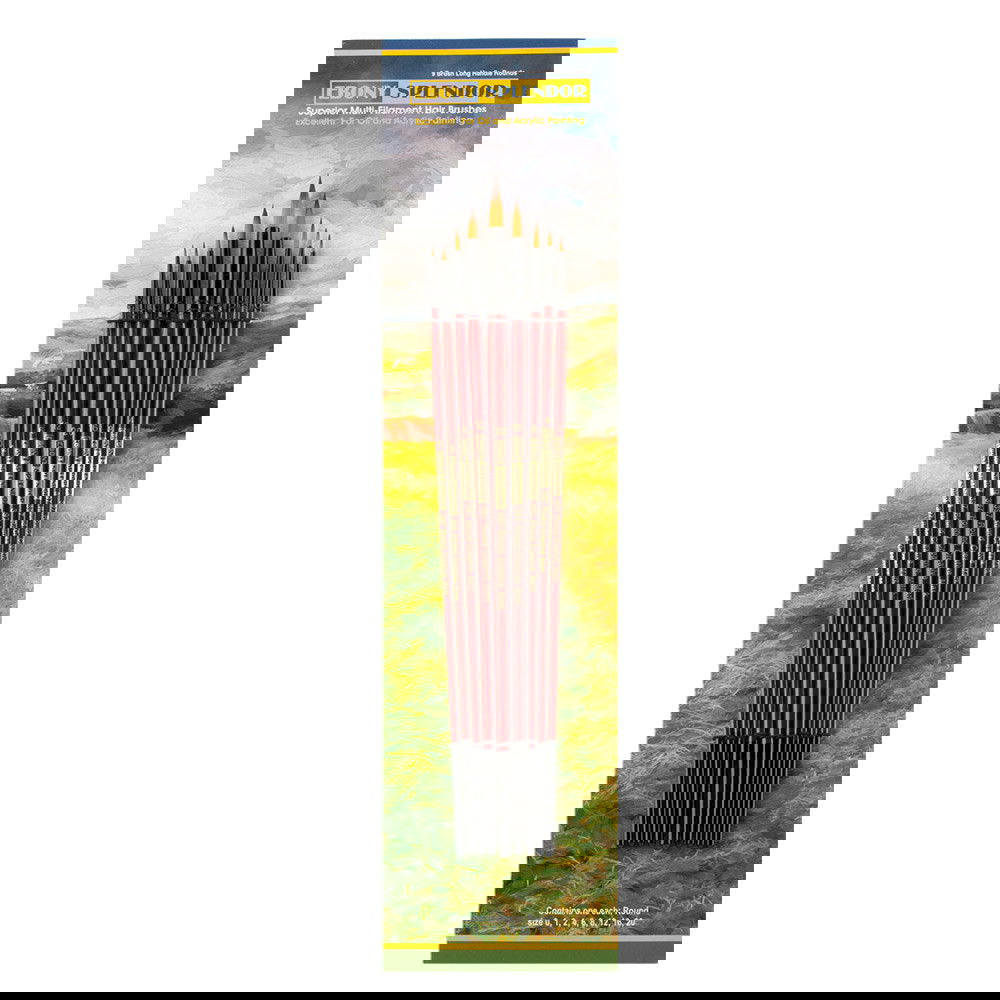 Ebony Splendor Long Handle Brush Sets