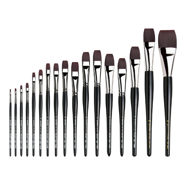 Da Vinci Top Acryl Mixed Media Short Handle Brush Set of 4