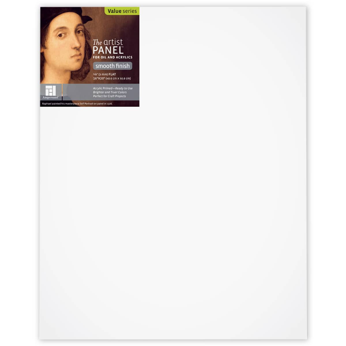 Ampersand Artist Panel Smooth 1/8 inch Flat 16x20 - (52894)