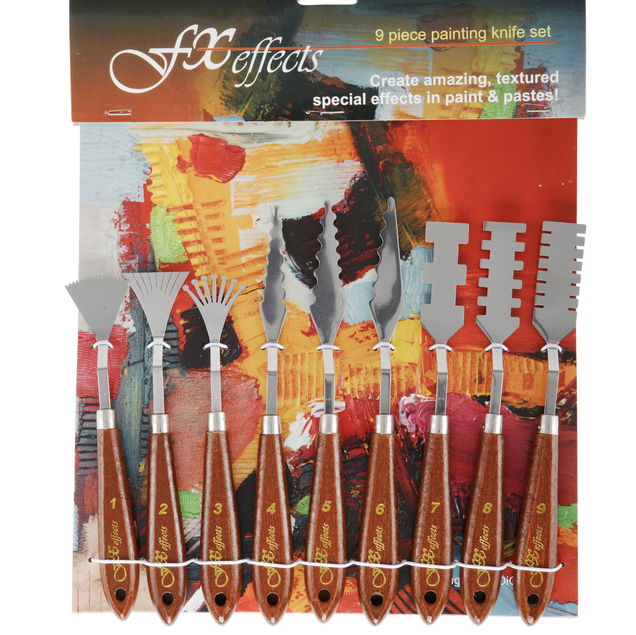 FX Effects Palette Knife 9 Set - (87004) FX Effects Palette Knife 9 Set - (87004)